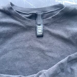 Skims Black Long sleeve T-Shirt
